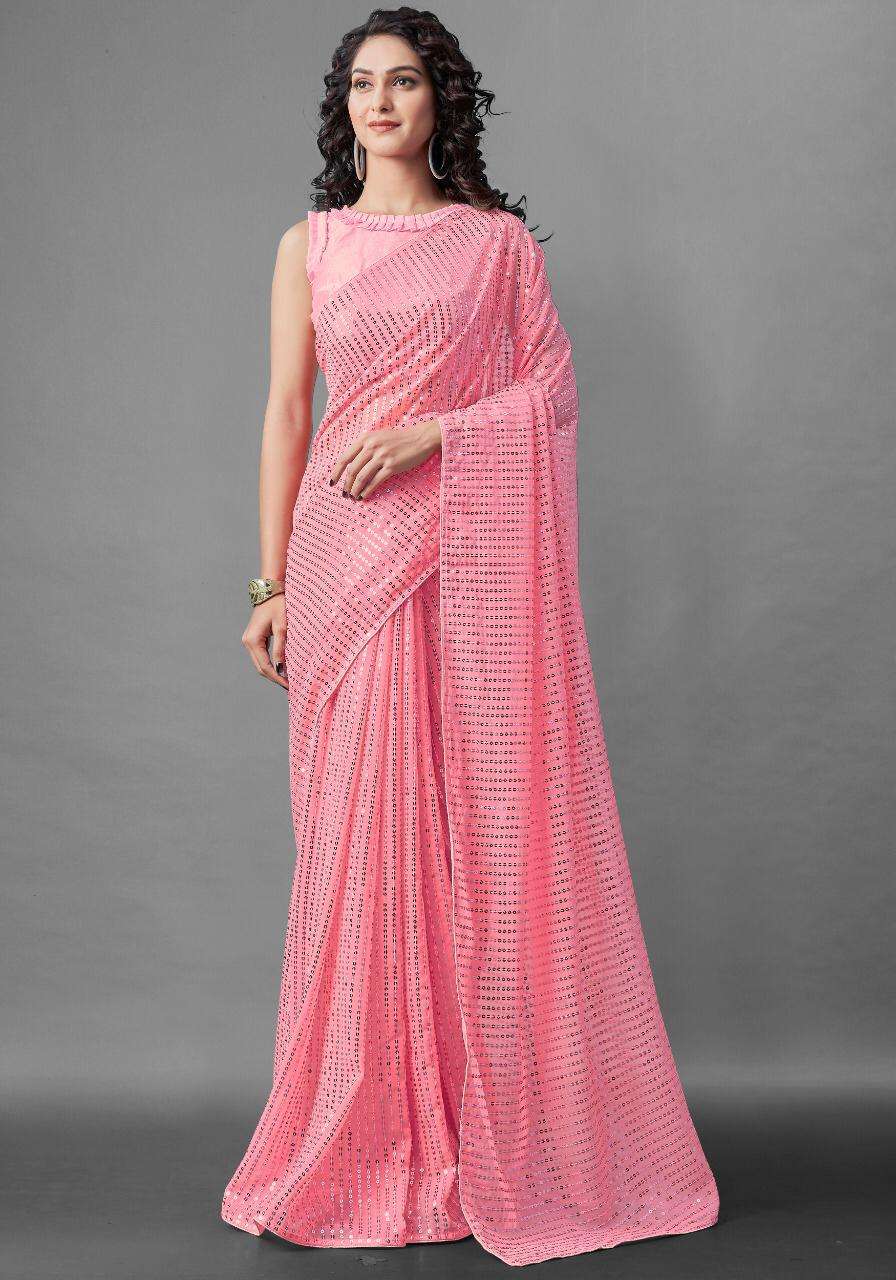 GEOREGETTE PARTY WEAR SAREE COLLECTION