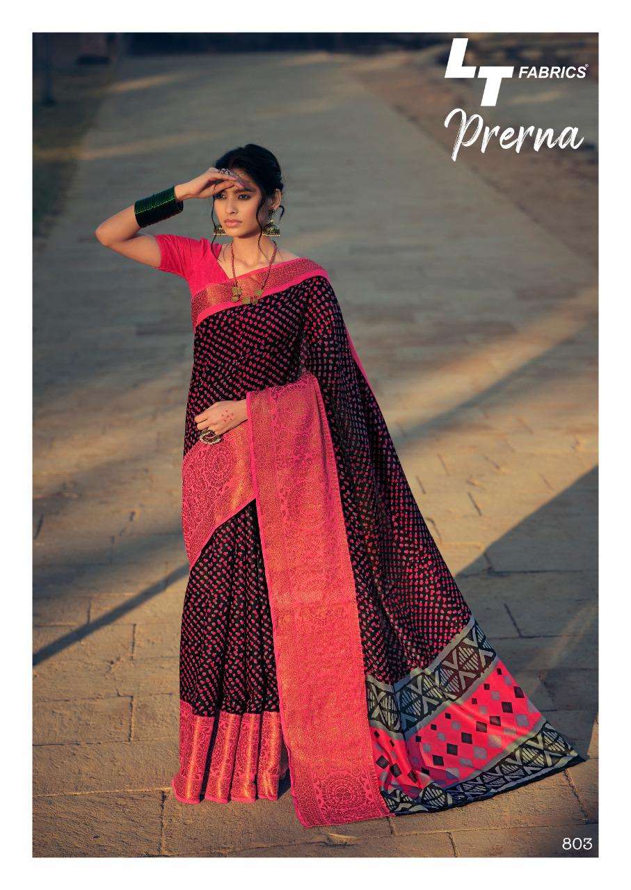 LT Fabrics Prerna Vol 2 Cotton Silk With Weaving border Sare...