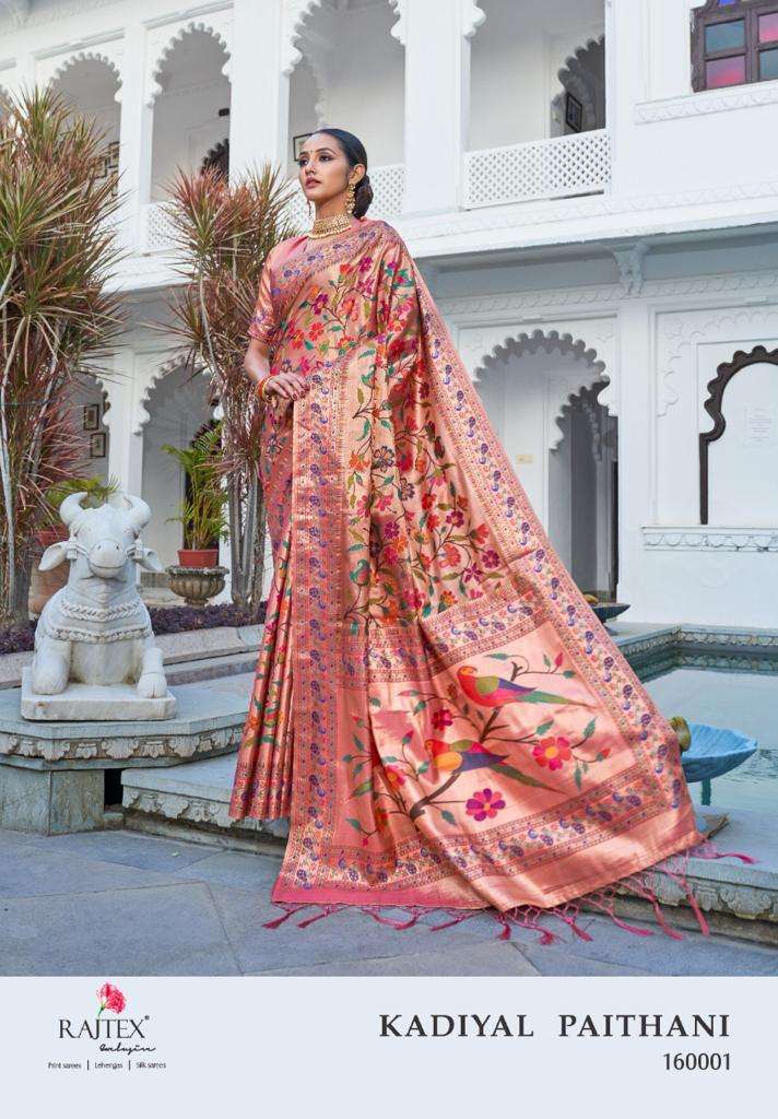 Rajtex Kadiyal Paithani Silk Wedding Wear Sarees collection