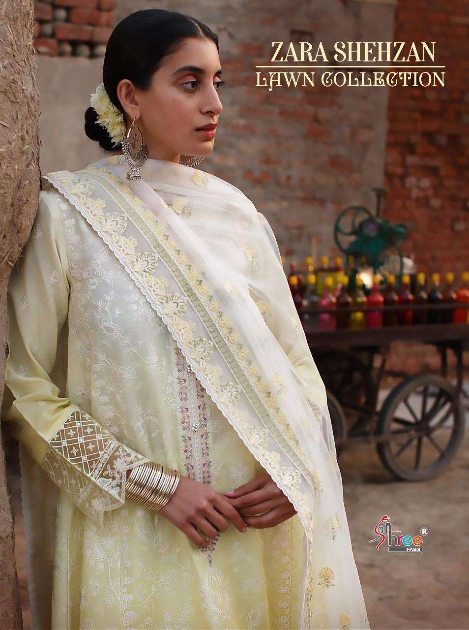 Shree Fabs Zara Shahjahan Lawn Collection Cambric Cotton Wit...