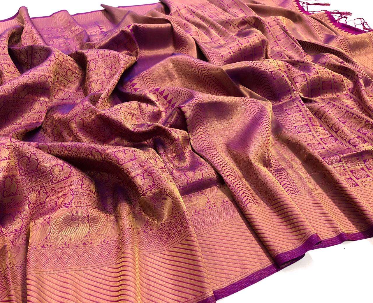  Soft Weaving silk with Pattu Designer Sarees