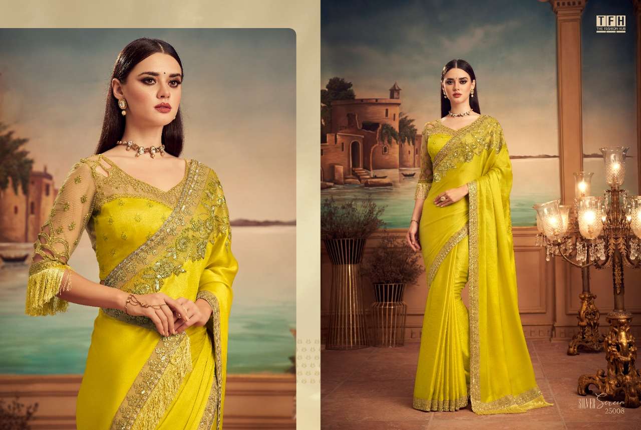 TFH silk with designer party wear saree collection 08