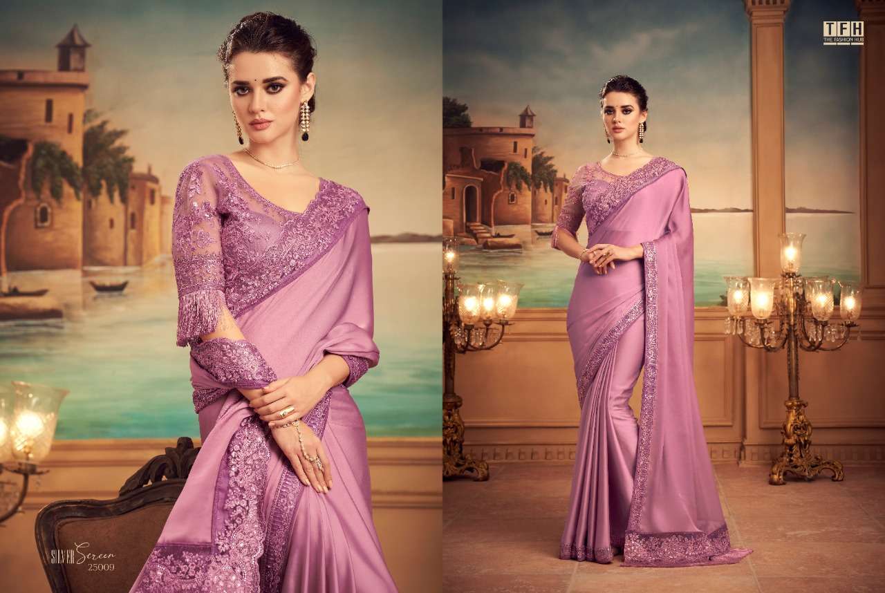 TFH silk with designer party wear saree collection 09