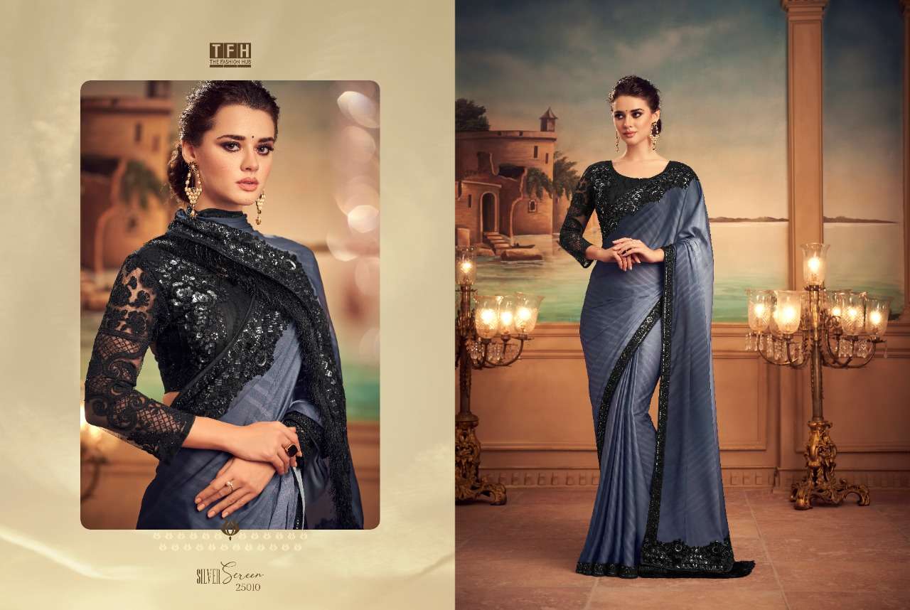 TFH silk with designer party wear saree collection  10