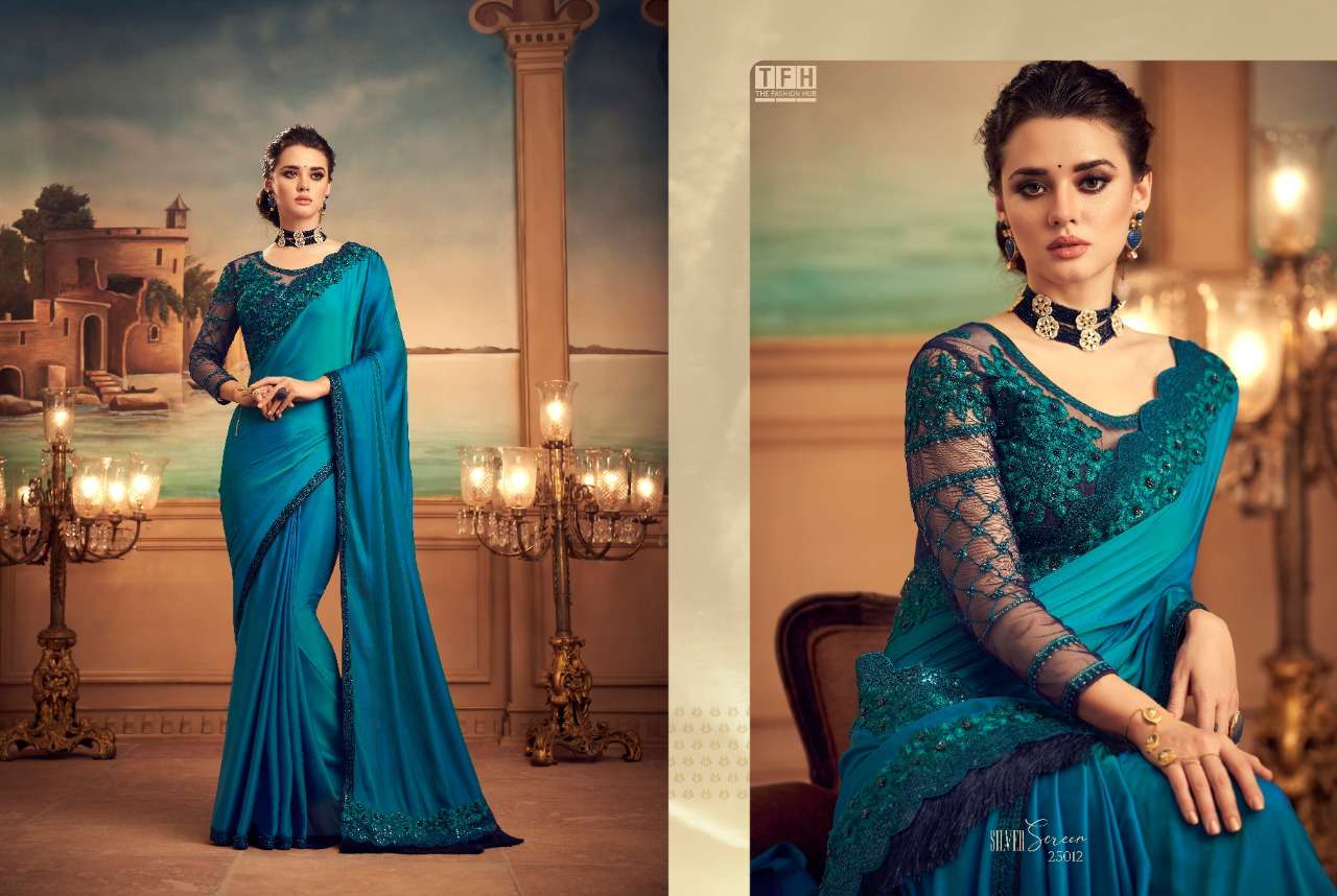 TFH silk with designer party wear saree collection 12