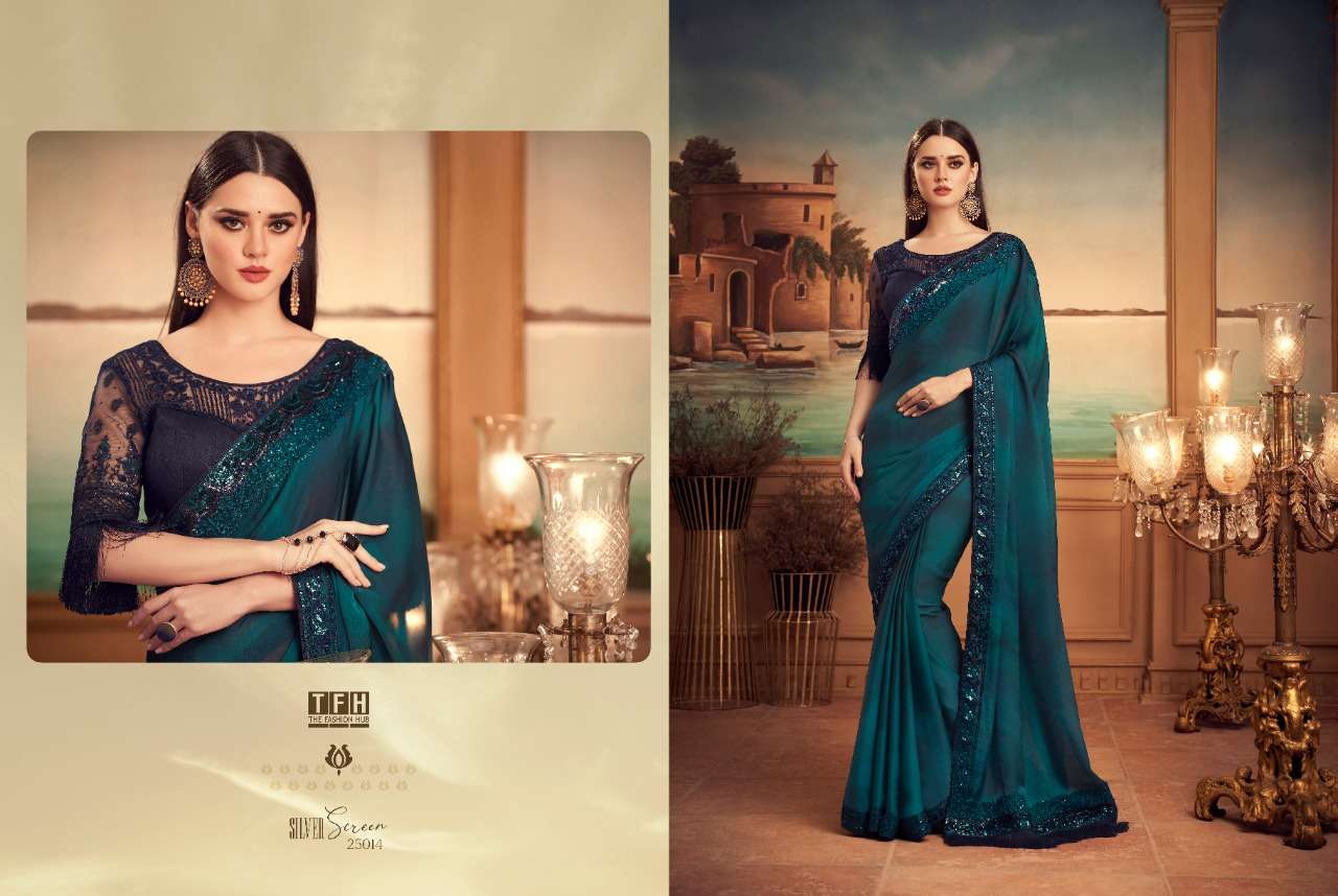 TFH silk with designer party wear saree collection 14