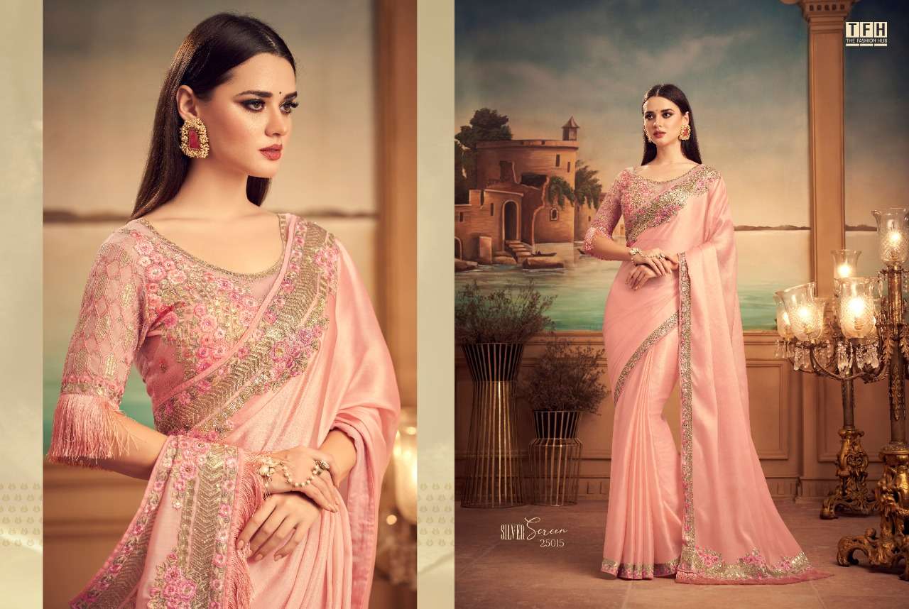 TFH silk with designer party wear saree collection 15