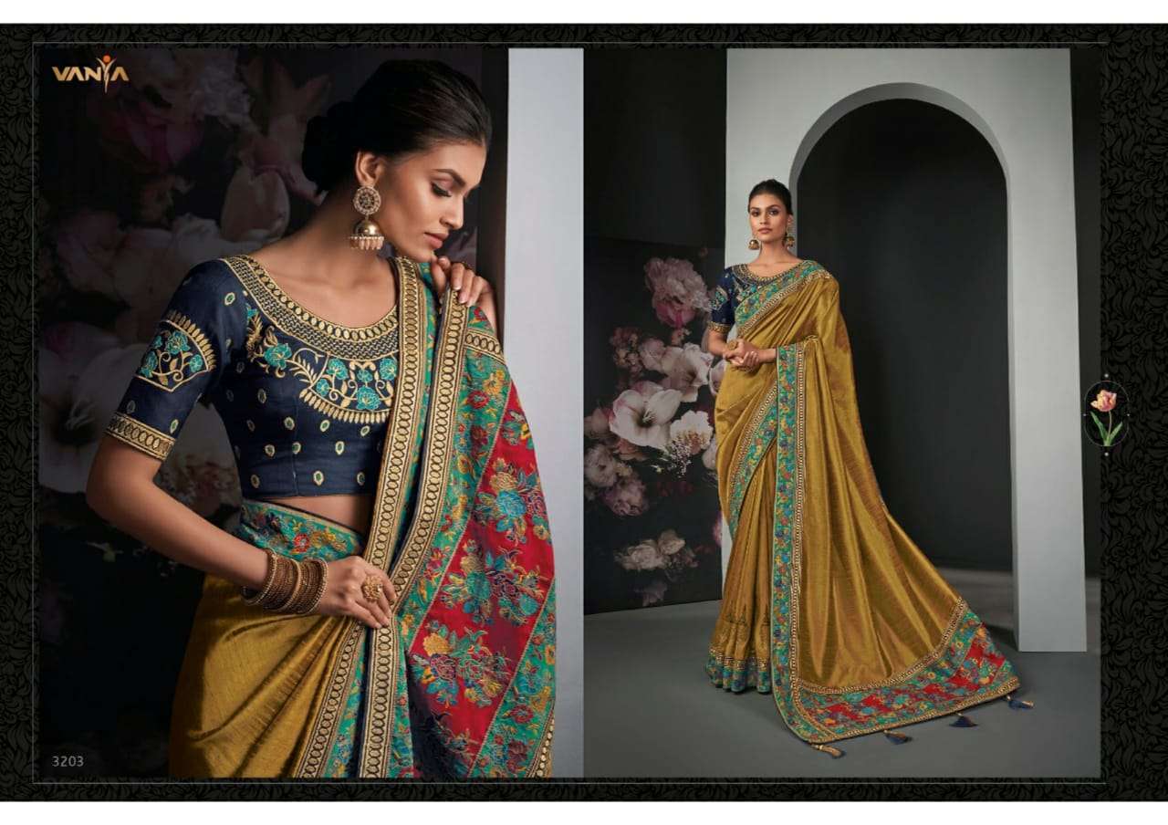 Vanya Vol 22 heavy silk wedding wear saree collection 03
