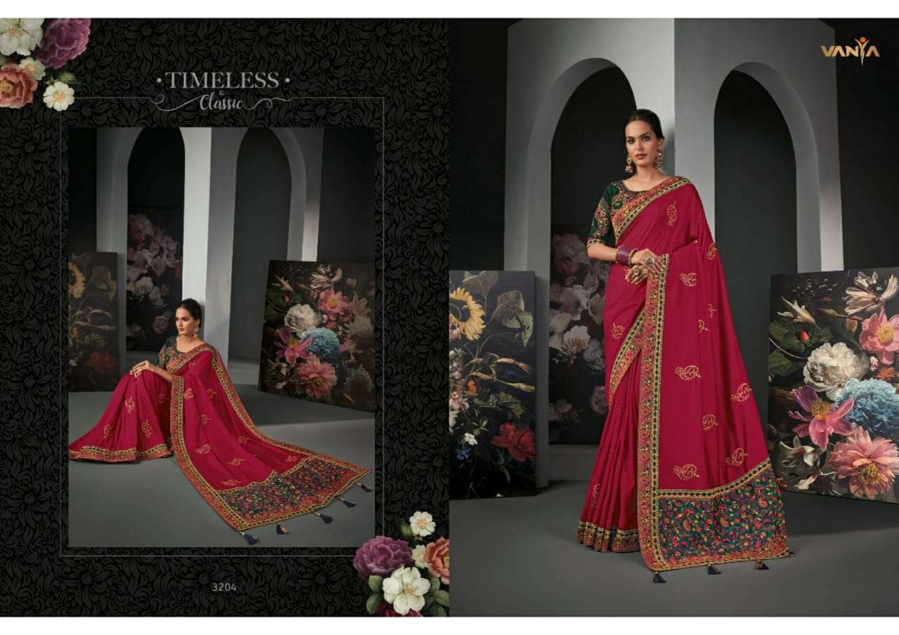 Vanya Vol 22 heavy silk wedding wear saree collection 04