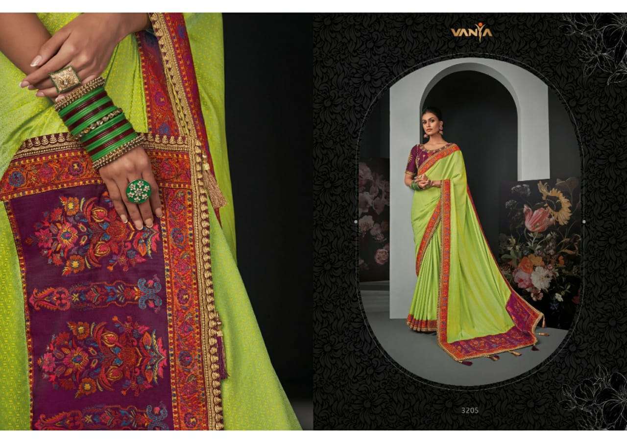 Vanya Vol 22 heavy silk wedding wear saree collection 05