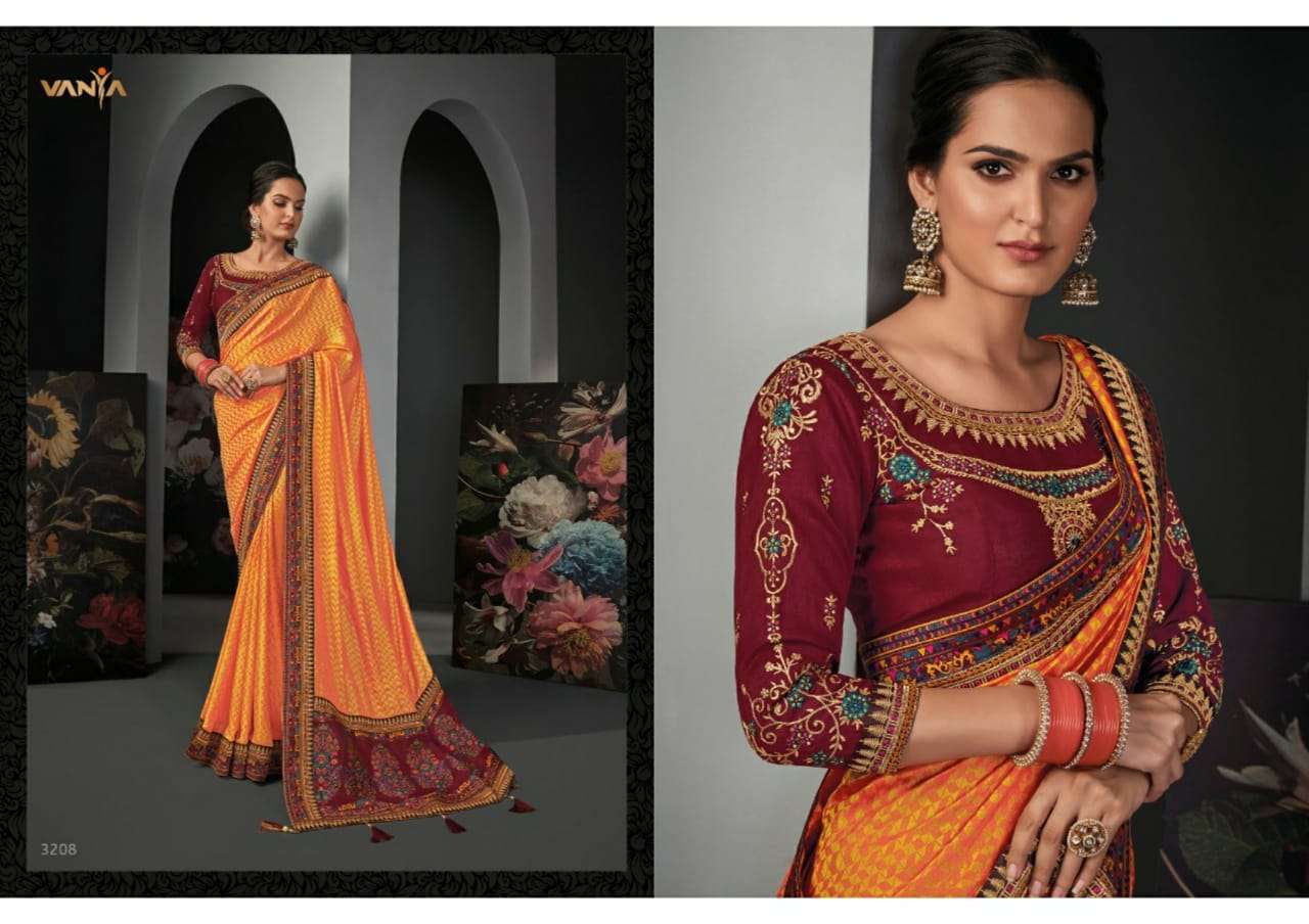 Vanya Vol 22 heavy silk wedding wear saree collection 08
