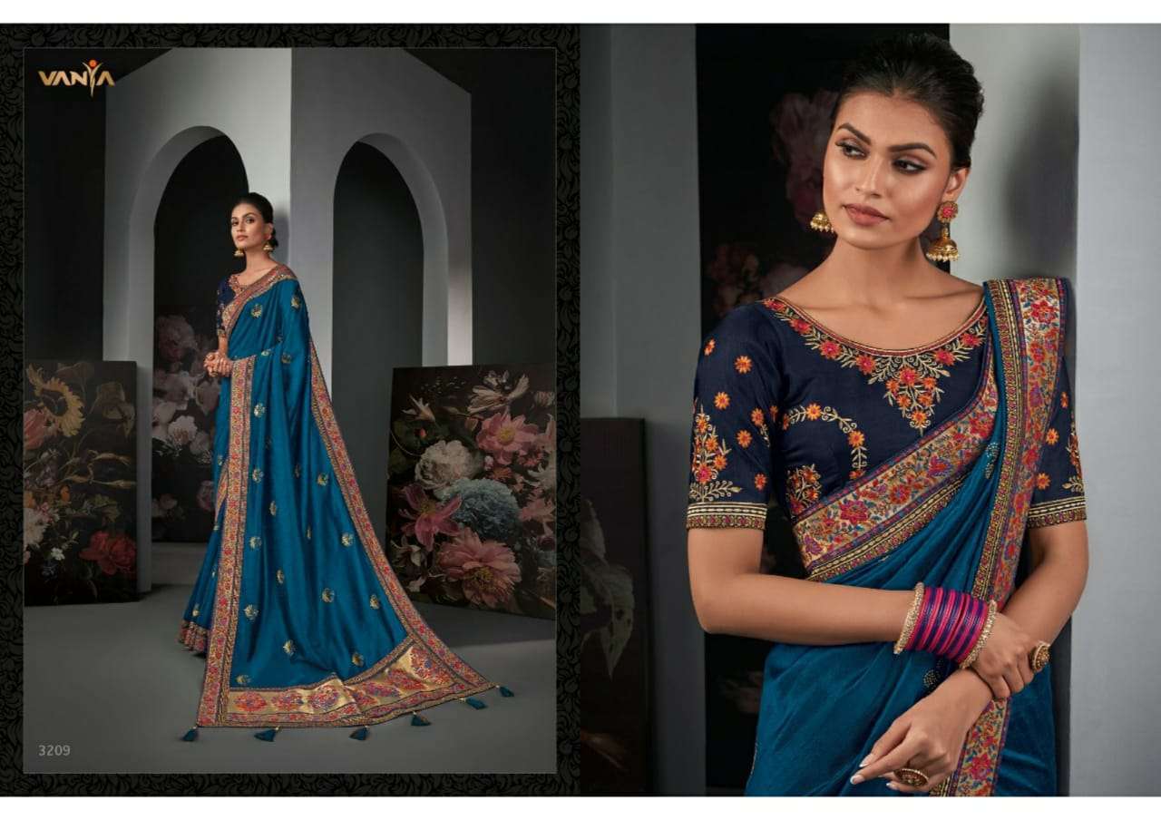 Vanya Vol 22 heavy silk wedding wear saree collection 09