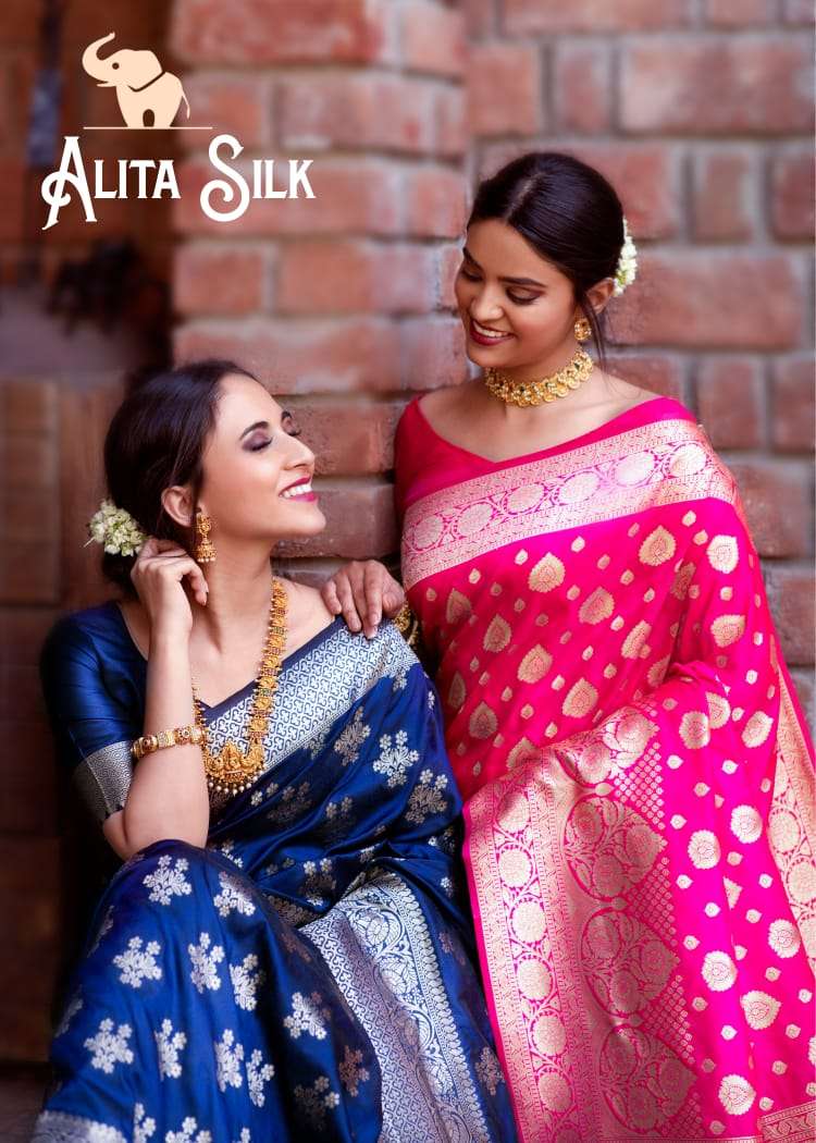 Alita Silk Banarasi weaving Silk Traditional Sarees collecti...