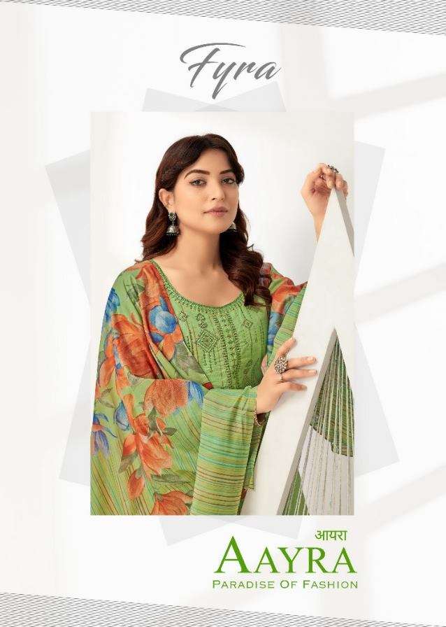 Alok Suits Fyra Aayra Cotton Digital Print With fancy Embroi...