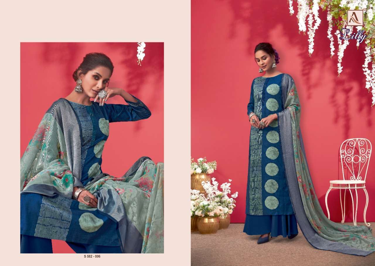 Alok Suits Lilly pure cotton with digital print salwar kamee...