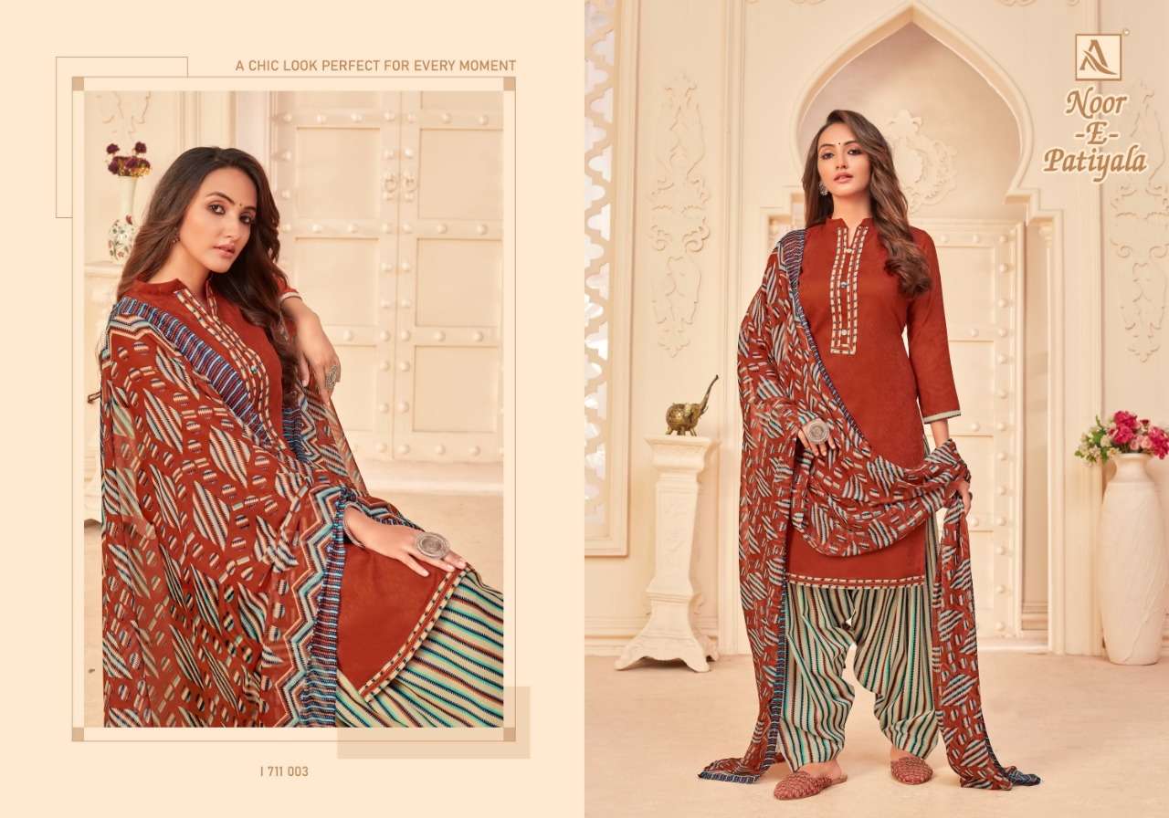 Alok Suits Noor E Patiyala Jam Jacquard With Stitched Tie Dr...