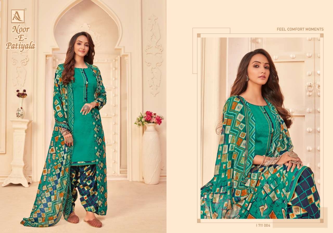 Alok Suits Noor E Patiyala Jam Jacquard With Stitched Tie Dr...