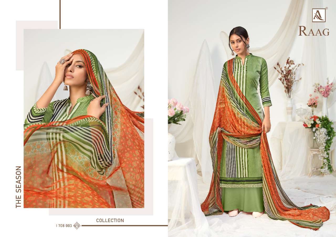 Alok Suits Raag Pure Jam Digital Printed Dress Material Coll...