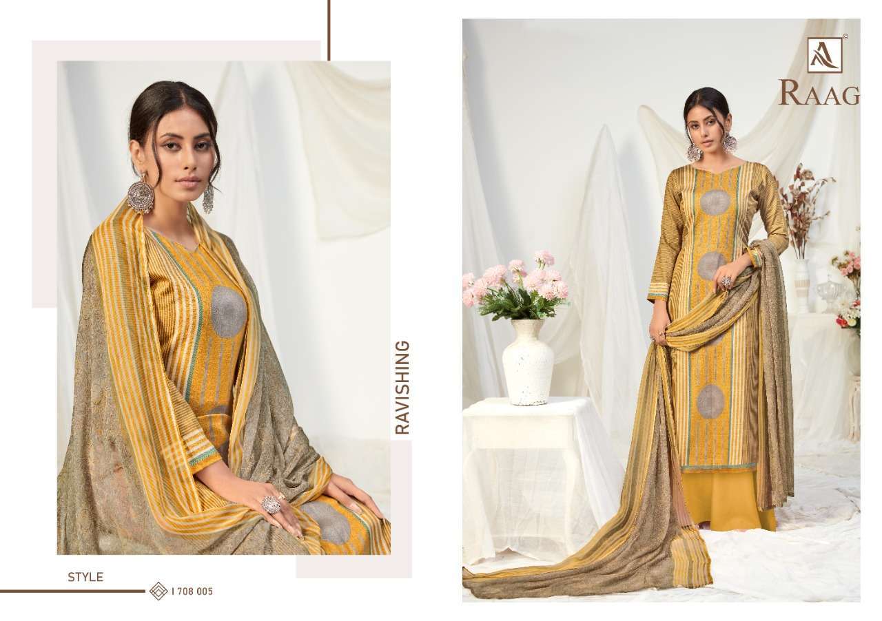 Alok Suits Raag Pure Jam Digital Printed Dress Material Coll...