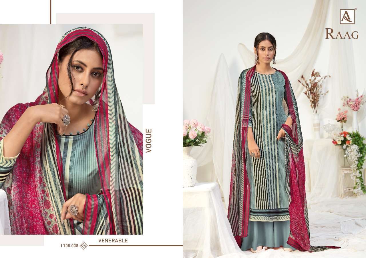 Alok Suits Raag Pure Jam Digital Printed Dress Material Coll...