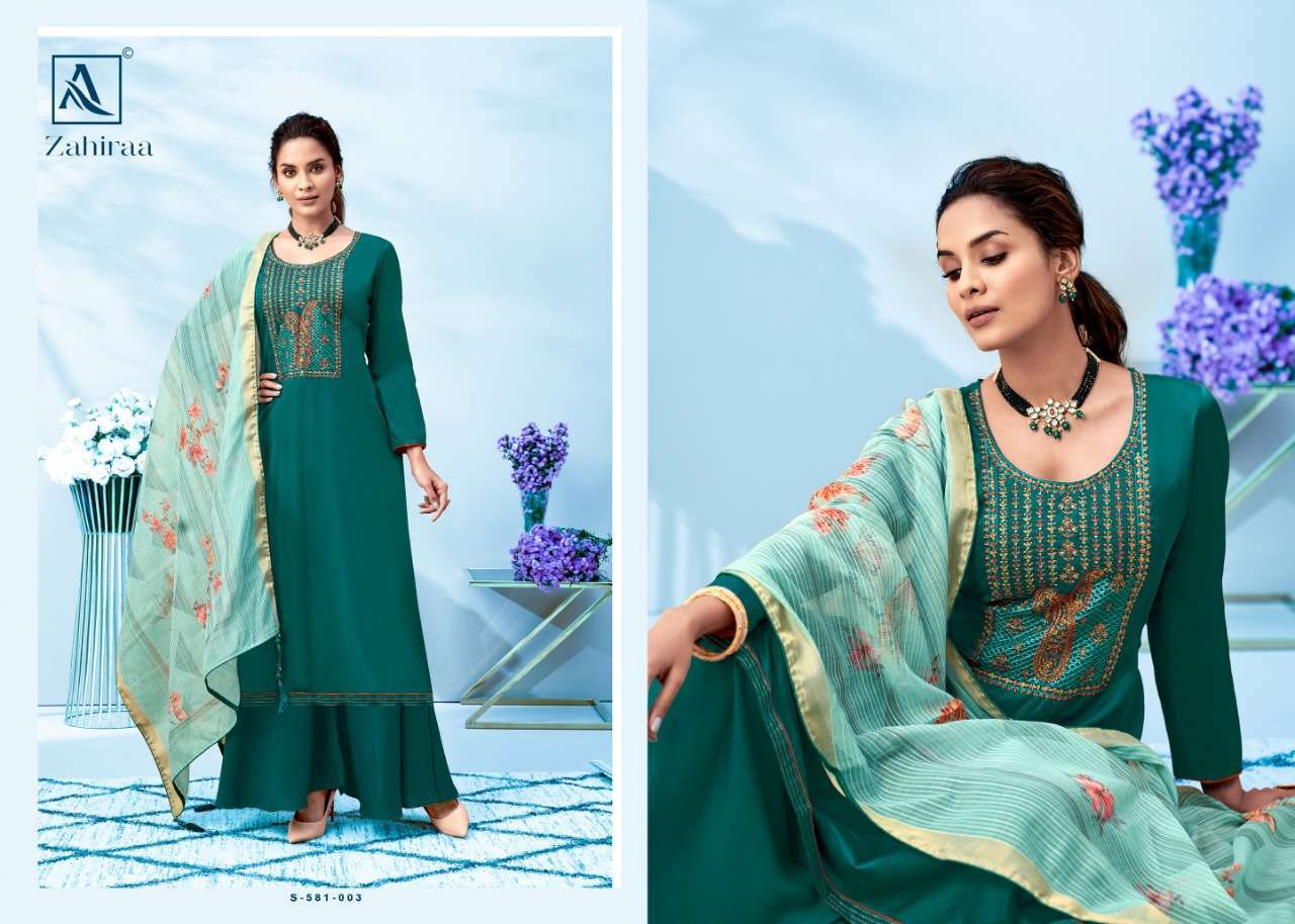 Alok Suits Zahiraa Pure Jam Cotton With Fancy Embroidery Wit...