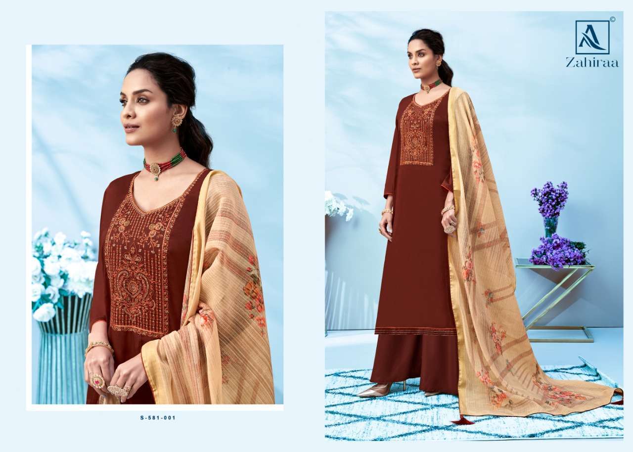 Alok Suits Zahiraa Pure Jam Cotton With Fancy Embroidery Wit...