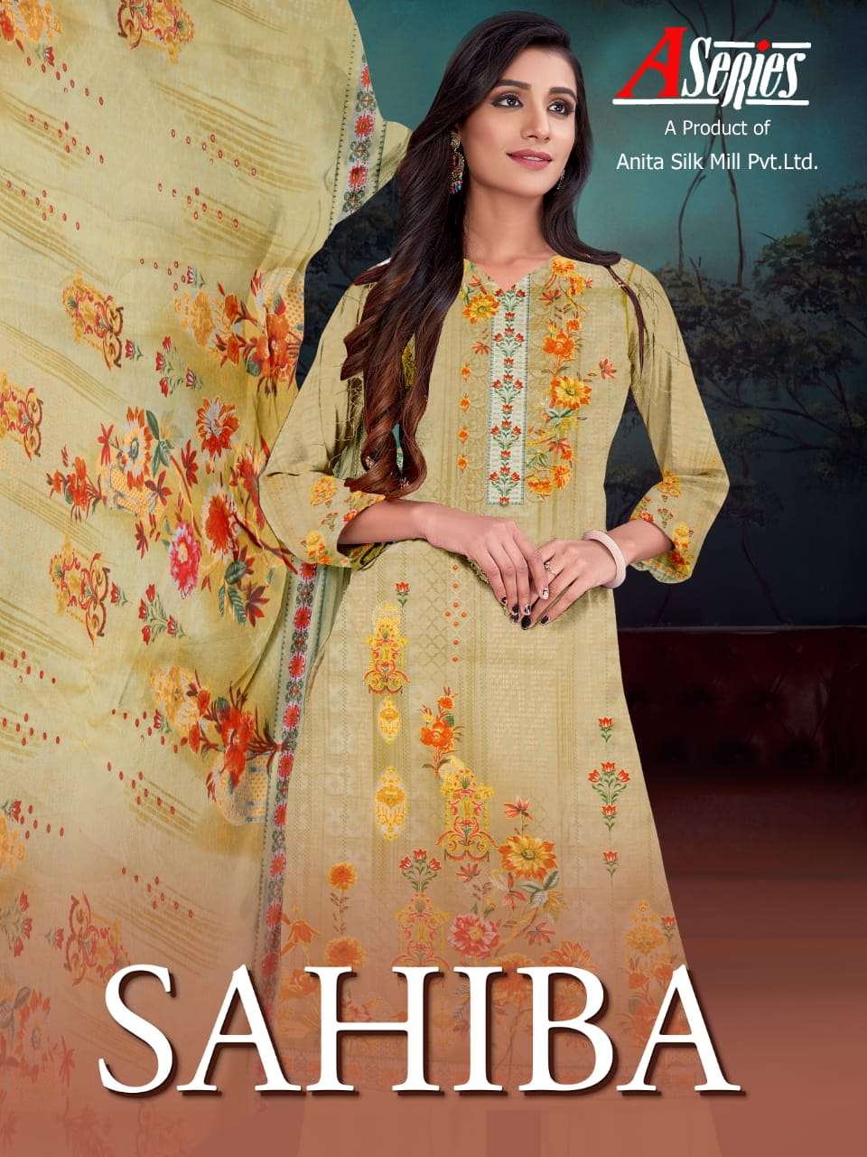 Anita Silk Mills Sahiba Pure Cambric Cotton With Digital Pri...