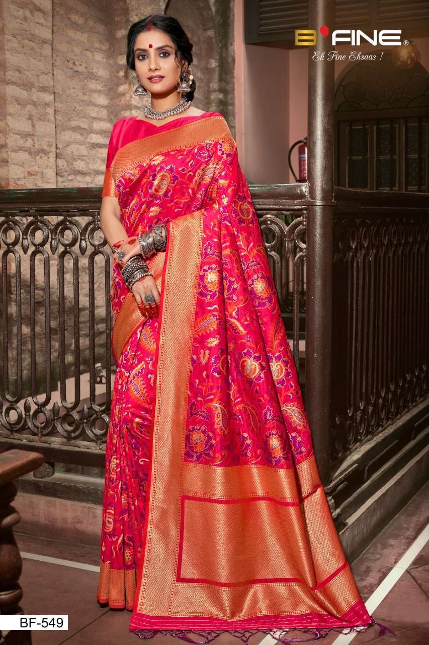 B Fine Heritage Soft Silk Designer Sarees Collection 03