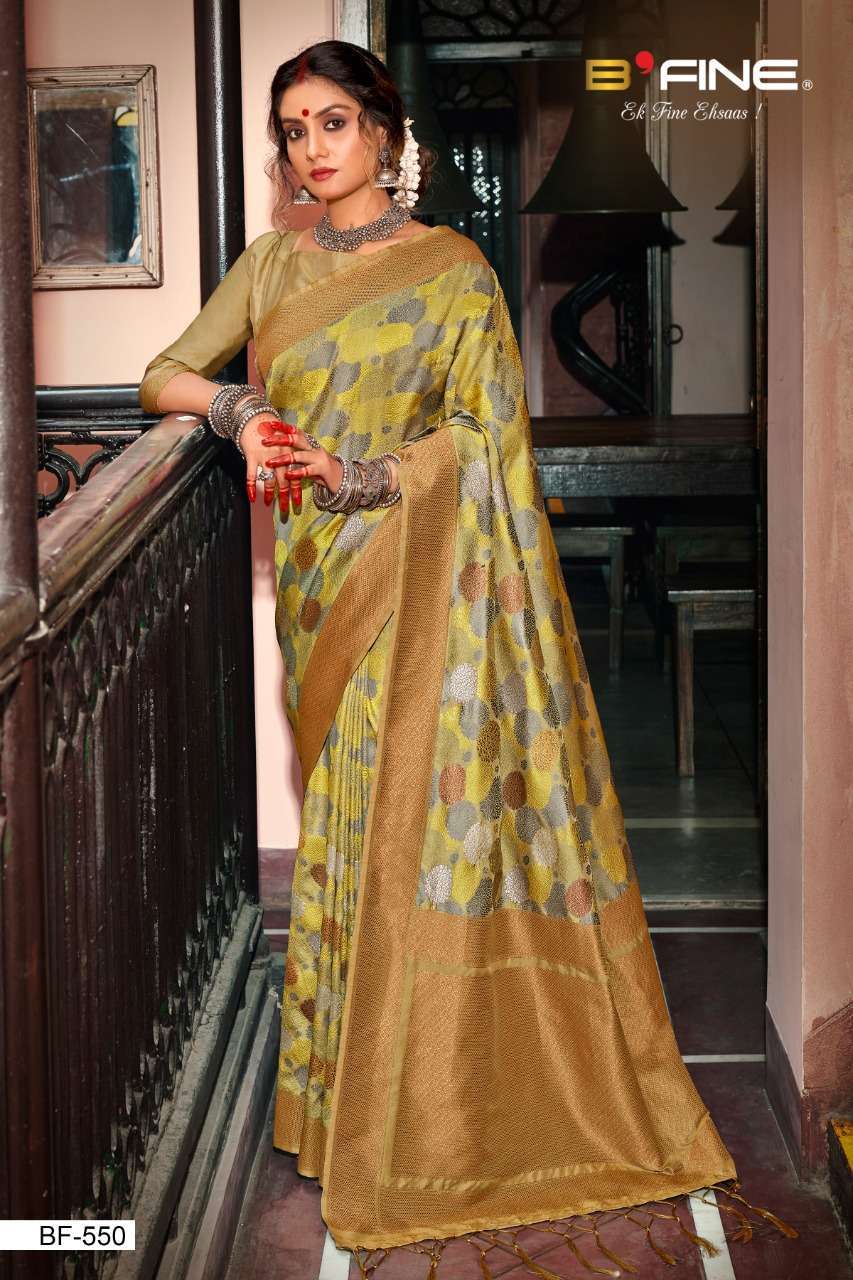 B Fine Heritage Soft Silk Designer Sarees Collection 04