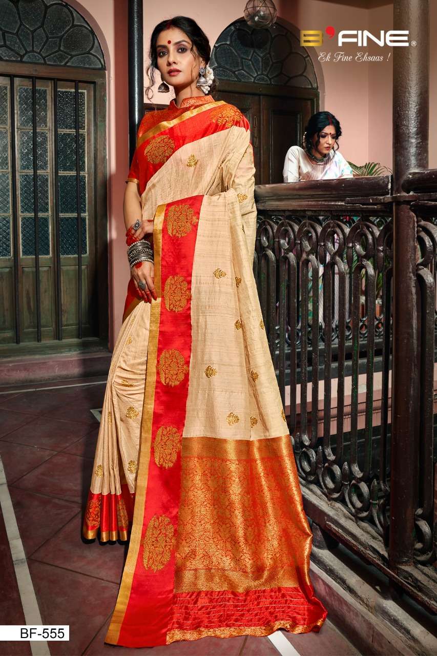 B Fine Heritage Soft Silk Designer Sarees Collection 08