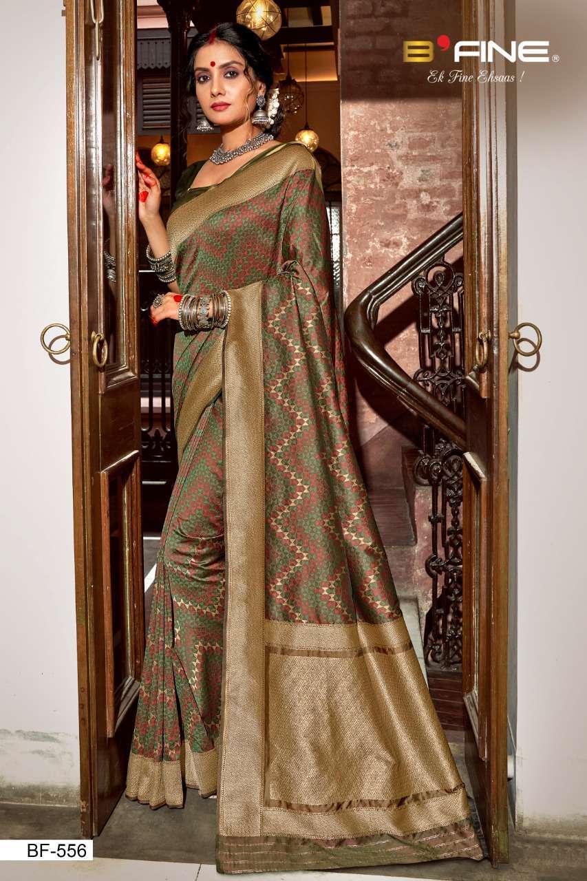 B Fine Heritage Soft Silk Designer Sarees Collection 1