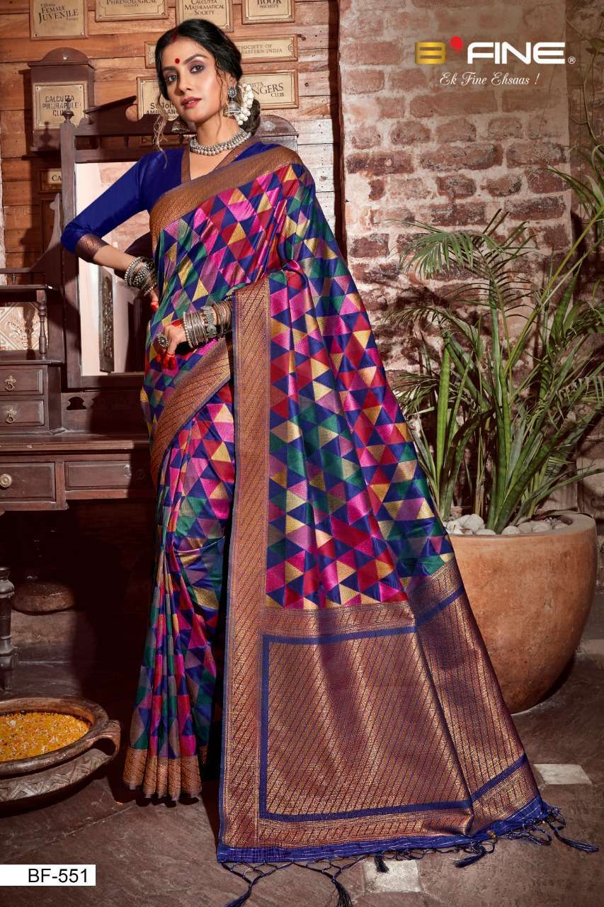 B Fine Heritage Soft Silk Designer Sarees Collection 10