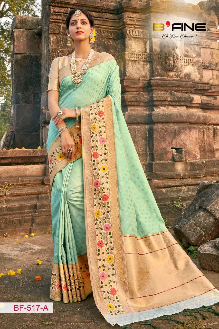 B Fine Nakkashi Fancy Heavy Sarees Collection At Wholesale R...