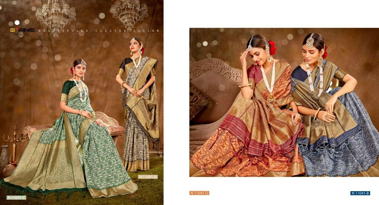 b fine sankalp soft silk designer party wear saree collectio...