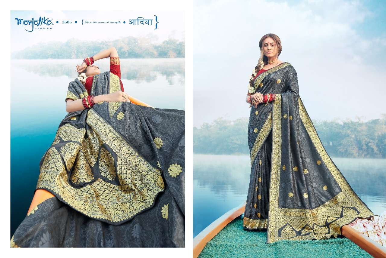 Banarasi silk heavy party wear saree collection 02