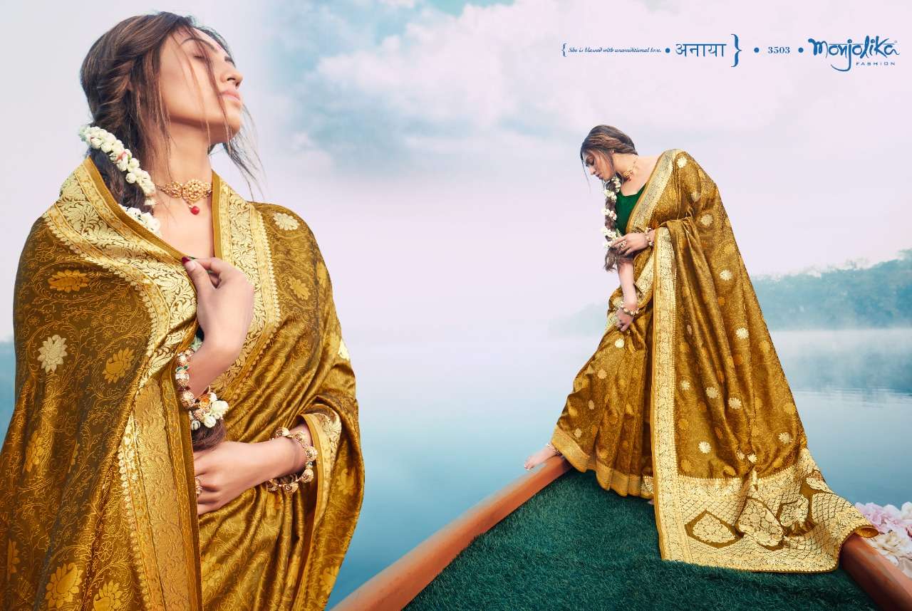 Banarasi silk heavy party wear saree collection 03