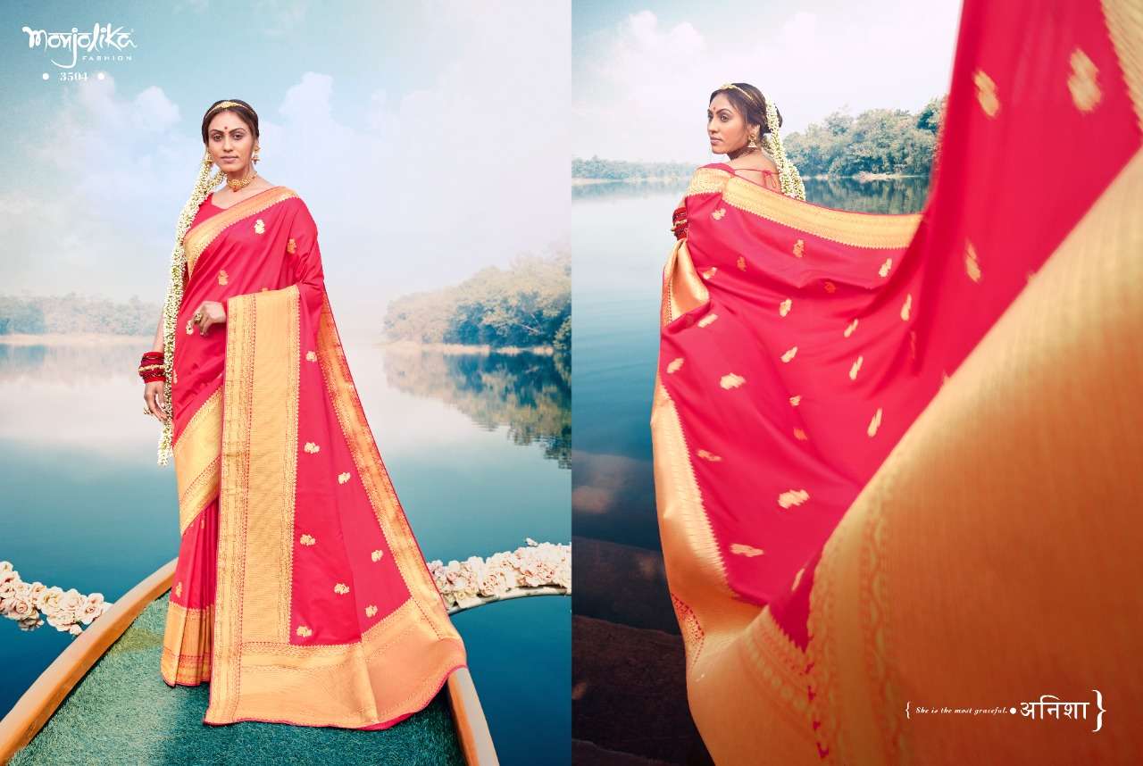 Banarasi silk heavy party wear saree collection 05