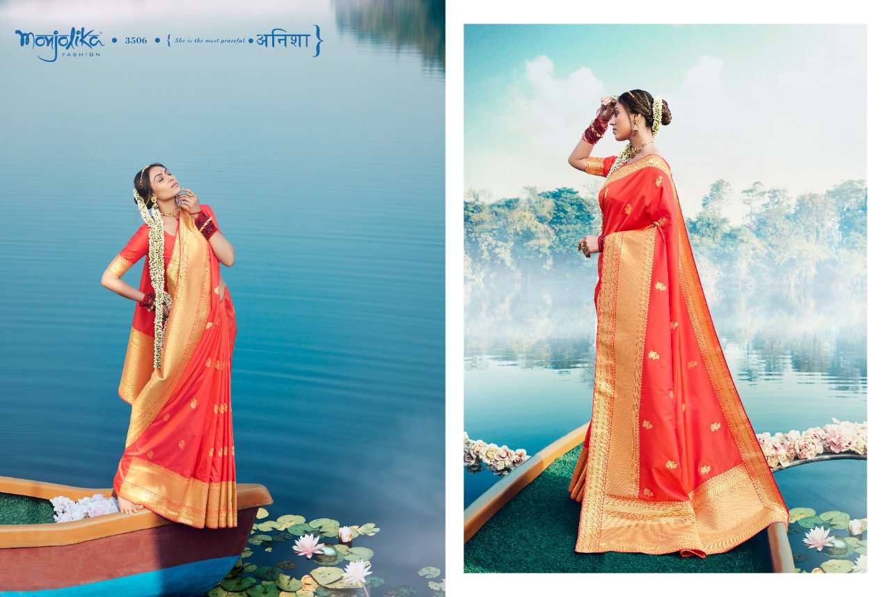 Banarasi silk heavy party wear saree collection 06