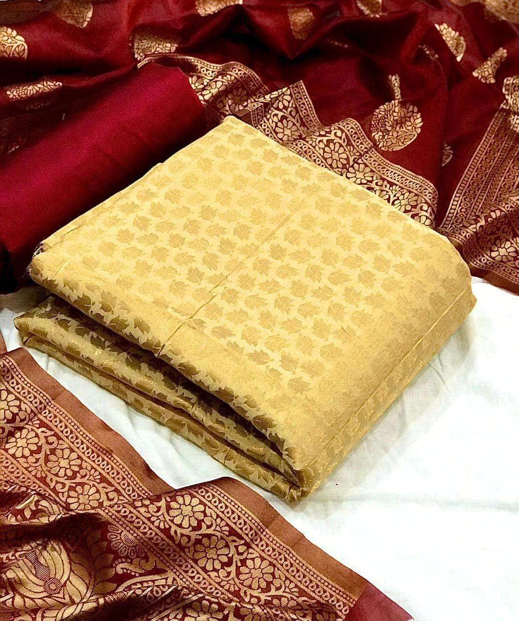 Banarasi Silk ikkat Suits Dress Material Collection