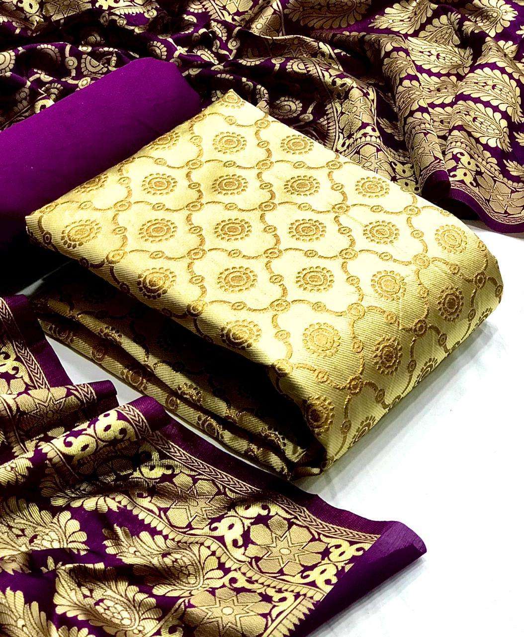 Banarasi Silk Mataka DRESS MATERIAL COLLECTION 01