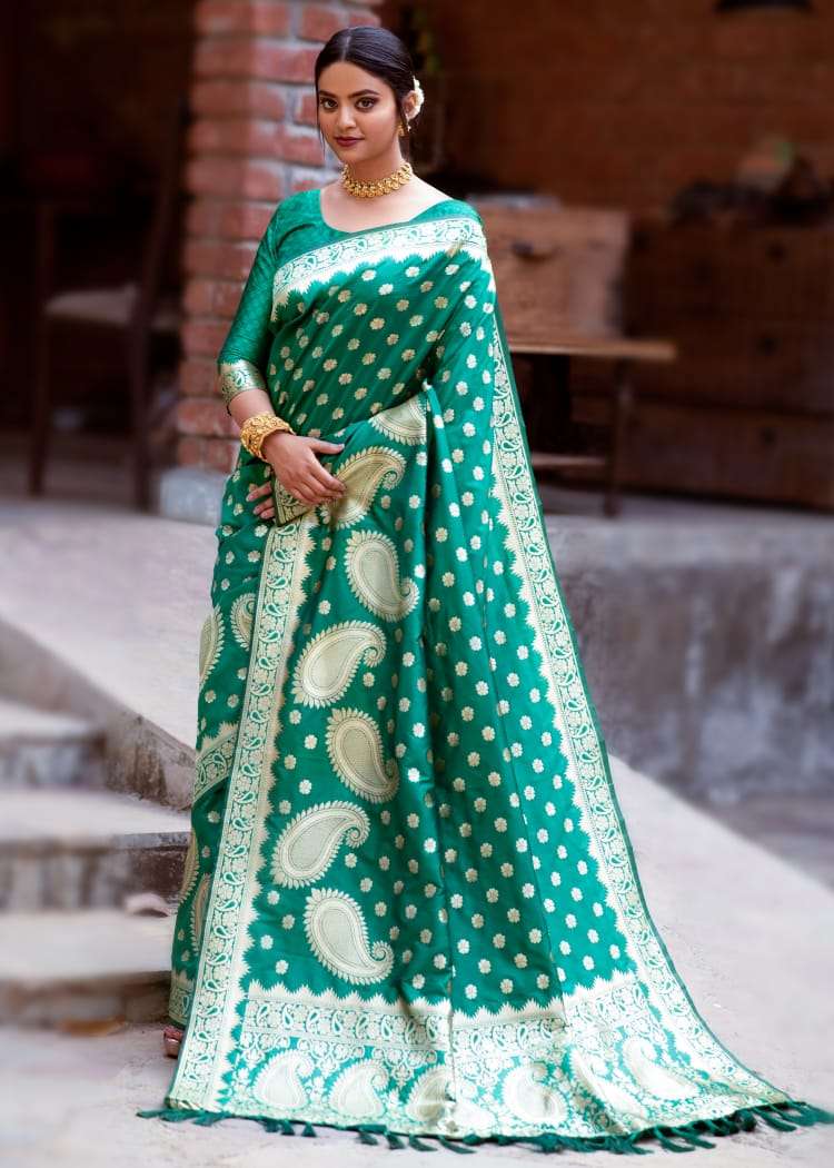 Banarasi silk party wear saree collection 01