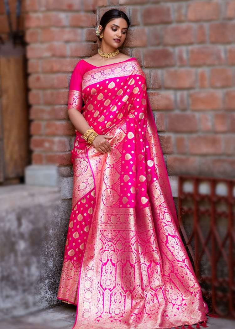 Banarasi silk party wear saree collection 02