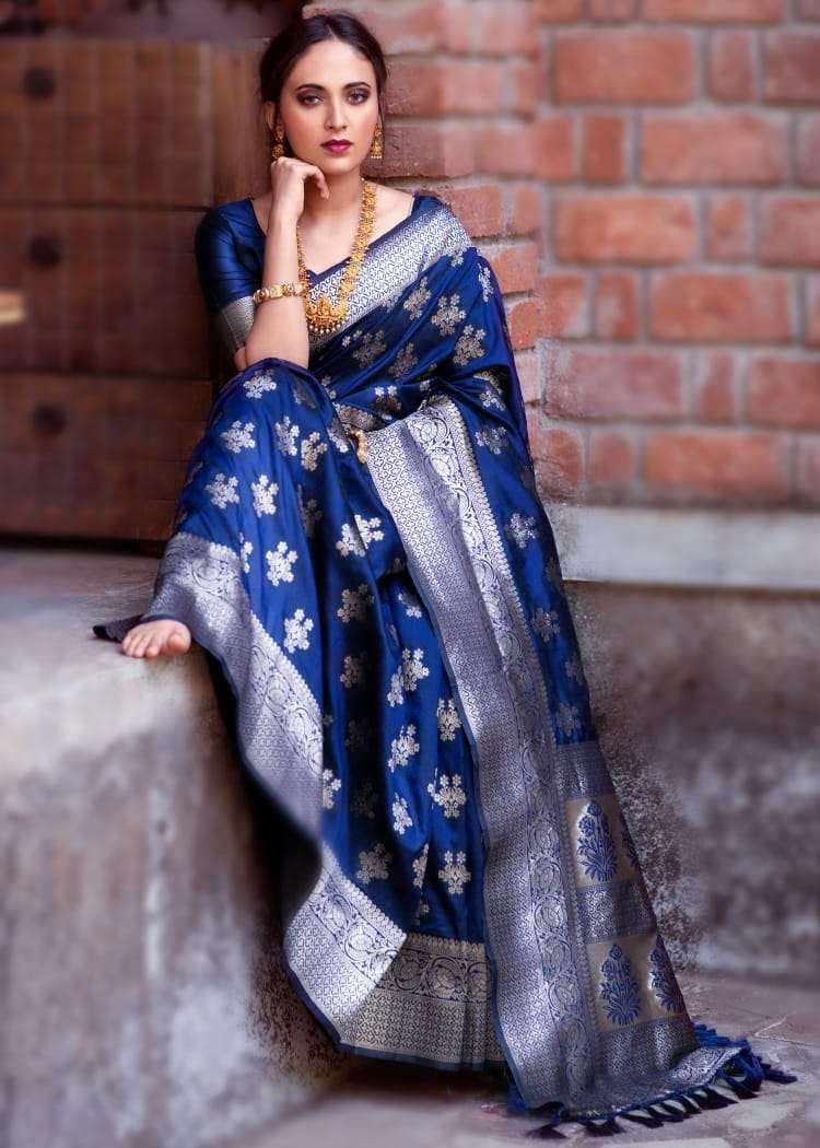 Banarasi silk party wear saree collection 06