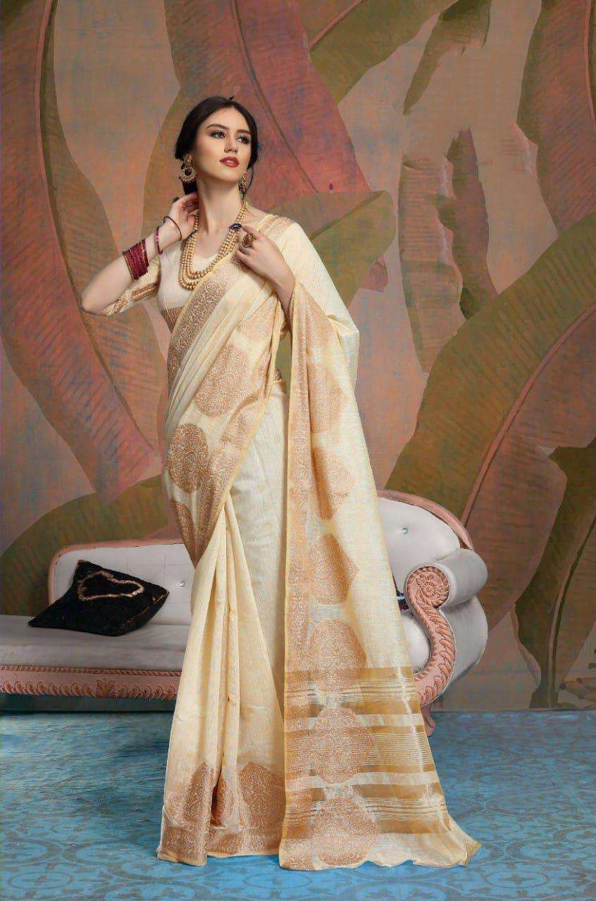 Cotton Silk Vol 6 Cotton Linen Weaving Sarees Collection 04