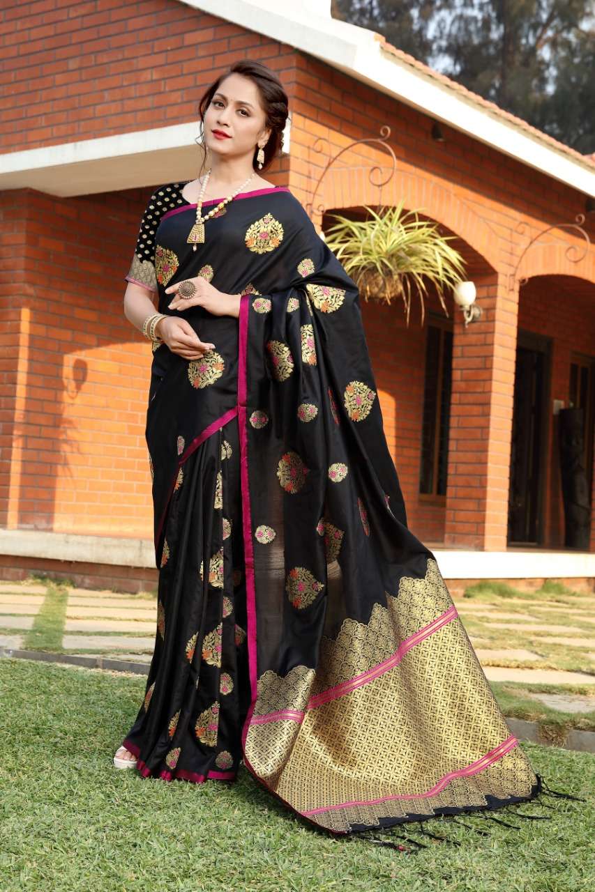 cotton silk with gold jari weaving saree collection  07