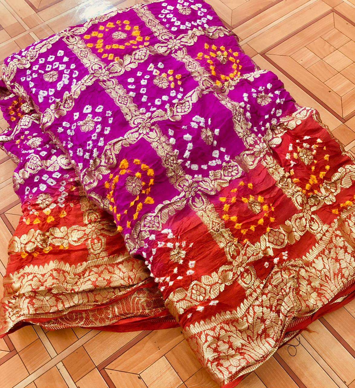 cotton traditional bandej design saree collection 02