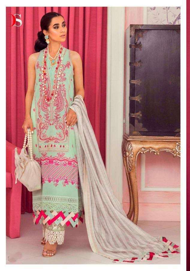 Deepsy Suits Sana Safinaz Muzlin Vol 3 Pure Cotton print Wit...