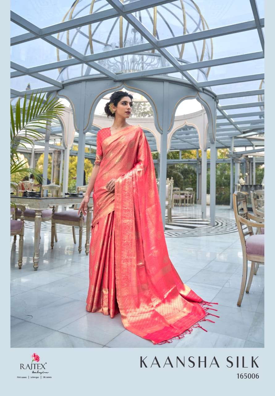 Heavy banarasi silk party wear saree collection 04