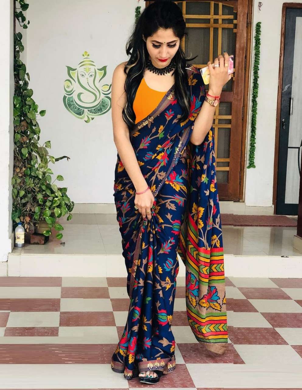 HEVY SOFTY SILK DIGITAL PRINT WITH JACQUARD LACE  saree coll...