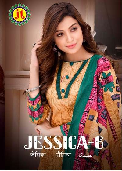 JT Jessica Vol 6 Cotton Printed Regular Wear Dress Material ...